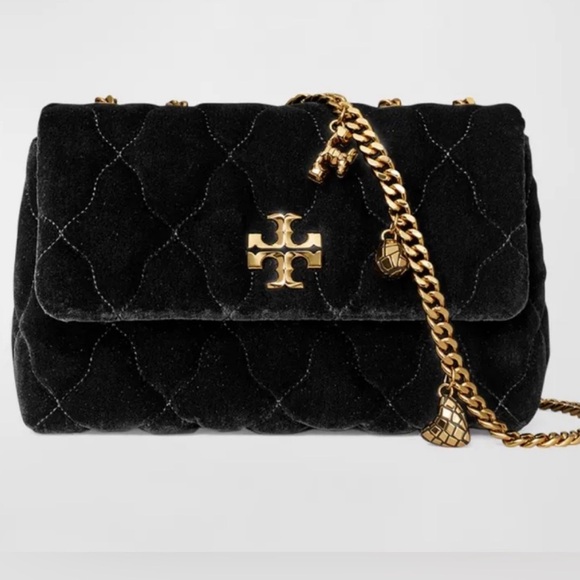 Tory Burch NWT Kira Small Velvet Convertible Crossbody Bag - Picture 3 of 8